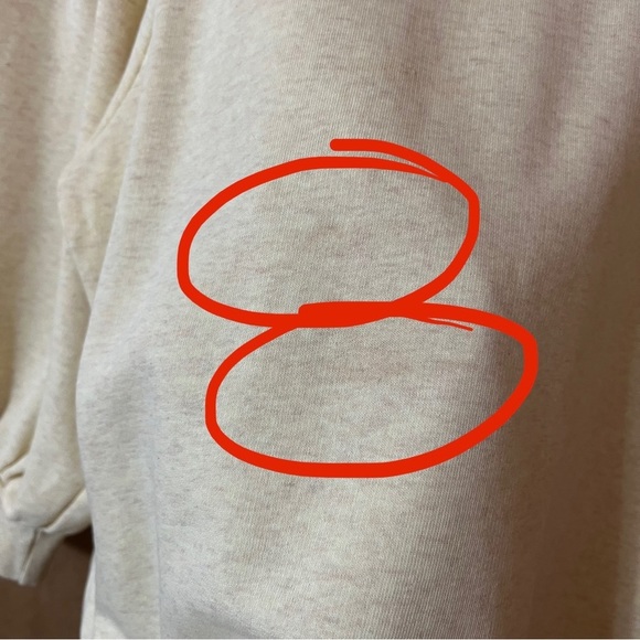 Ganni | Lott Isoli Cherry Bomb Puff Sleeve Sweatshirt Graphic Pullover Size L - Picture 11 of 14